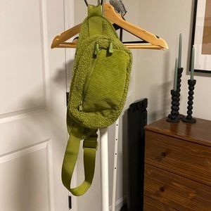 New, Without Tags, Fuzzy Lime Green Fanny Pack
